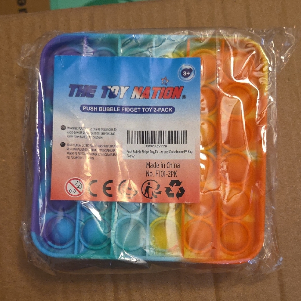 Colorful Push Bubble Fidget Toy Set